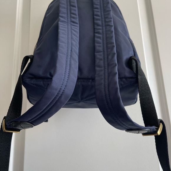 Marc Jacobs Navy Blue Nylon Backpack with leather trim main image 5